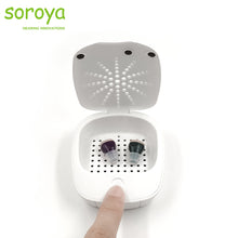 Load image into Gallery viewer, Electric USB UV Drying Box Headphone Dehumidifier Moisture Proof Hearing Aid UV Dryer Case