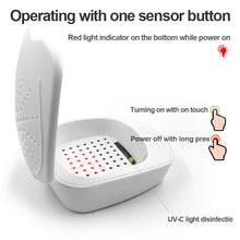 Load image into Gallery viewer, Electric USB UV Drying Box Headphone Dehumidifier Moisture Proof Hearing Aid UV Dryer Case