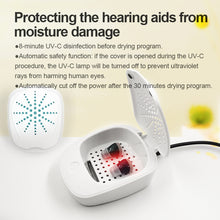 Load image into Gallery viewer, Electric USB UV Drying Box Headphone Dehumidifier Moisture Proof Hearing Aid UV Dryer Case