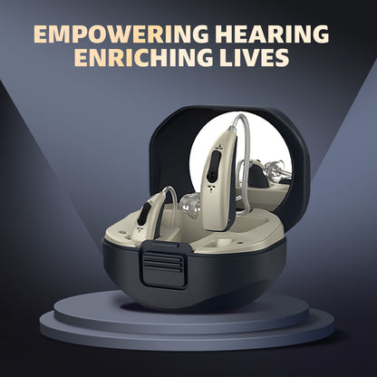 Soroya Revolutionary New OTC Bluetooth APP Rechargable Digital Open-Fit Hearing Aid Hi-quality Clear Sound Light and Comfortable